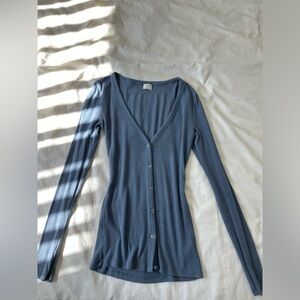 Aritzia - Wilfred, stretchy long line top.